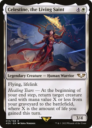 Celestine, the Living Saint, Magic: The Gathering card