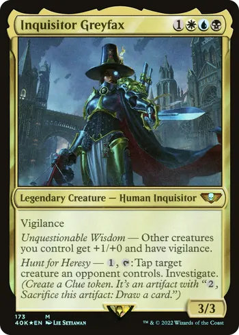 Inquisitor Greyfax, Magic: The Gathering card