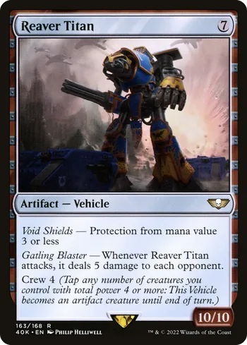 Reaver Titan, Magic: The Gathering card