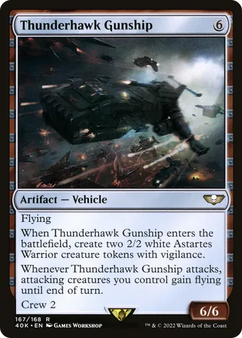 Thunderhawk Gunship, Magic: The Gathering card