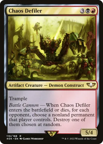 Chaos Defiler, Magic: The Gathering card