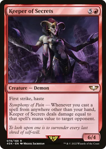 Keeper of Secrets, Magic: The Gathering card