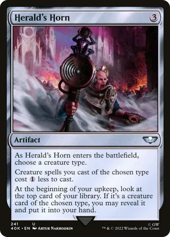 Herald's Horn, Magic: The Gathering card