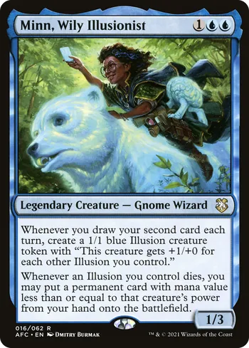 Minn, Wily Illusionist, Magic: The Gathering card