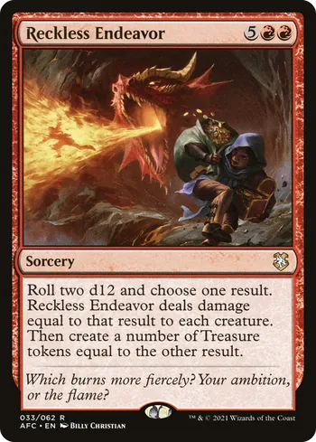 Reckless Endeavor, Magic: The Gathering card