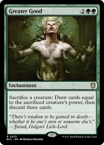 Greater Good, Magic: The Gathering card