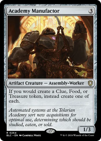 Academy Manufactor, Magic: The Gathering card