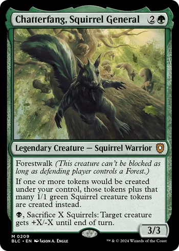 Chatterfang, Squirrel General, Magic: The Gathering card