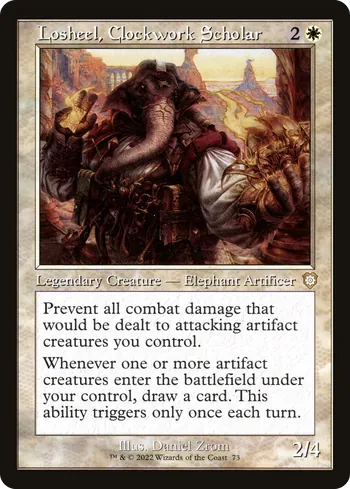 Losheel, Clockwork Scholar, Magic: The Gathering card
