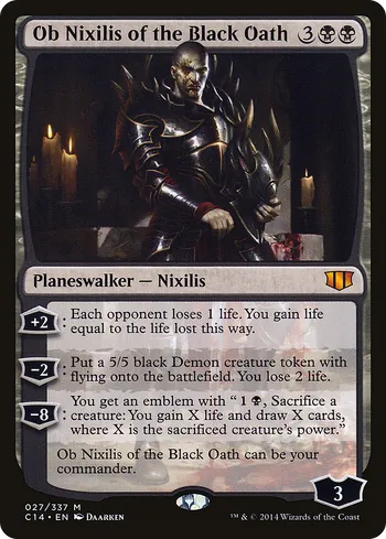 Ob Nixilis of the Black Oath, Magic: The Gathering card