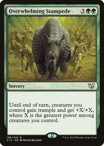 Overwhelming Stampede, Magic: The Gathering card