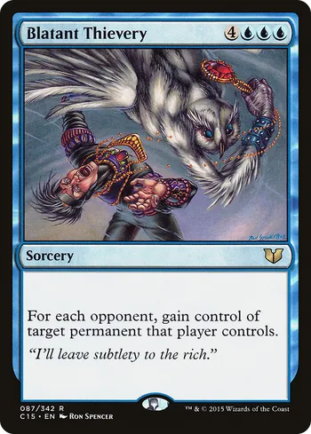 Blatant Thievery, Magic: The Gathering Karte