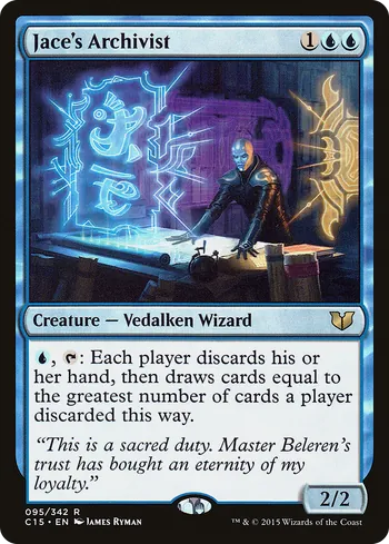 Jace's Archivist, Magic: The Gathering Karte