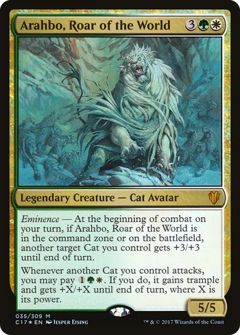 Arahbo, Roar of the World, Magic: The Gathering card