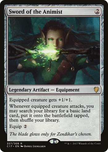 Sword of the Animist, Magic: The Gathering card