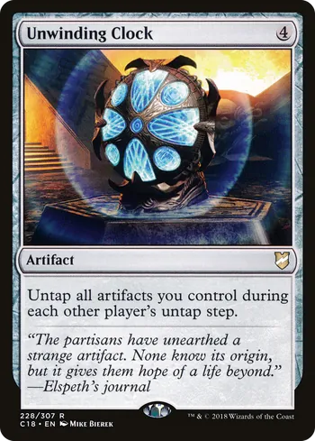 Unwinding Clock, Magic: The Gathering Karte