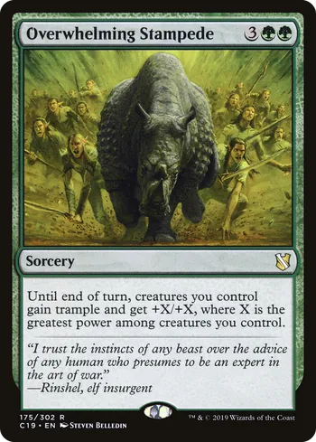Overwhelming Stampede, Magic: The Gathering card
