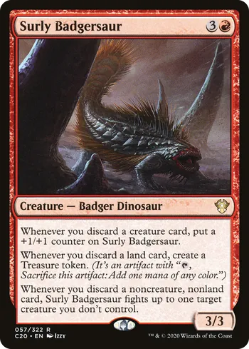 Surly Badgersaur, Magic: The Gathering card