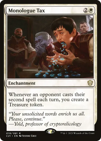 Monologue Tax, Magic: The Gathering card