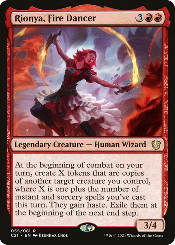 Rionya, Fire Dancer, Magic: The Gathering card