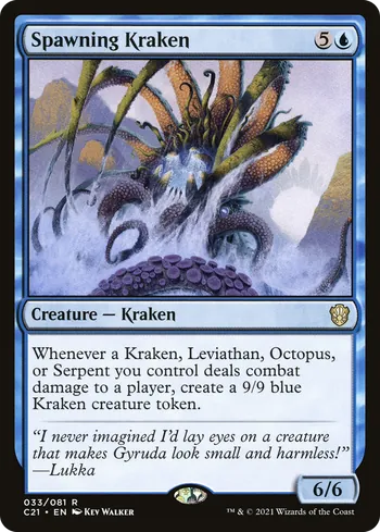 Spawning Kraken, Magic: The Gathering card