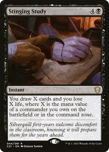 Stinging Study, Magic: The Gathering card