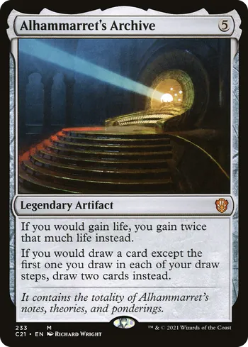 Alhammarret's Archive, Magic: The Gathering Karte