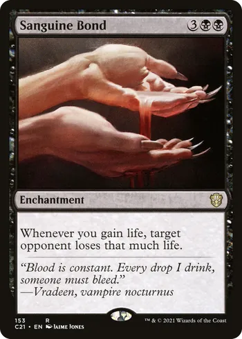Sanguine Bond, Magic: The Gathering Karte
