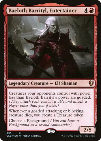 Baeloth Barrityl, Entertainer, Magic: The Gathering card