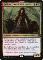 Faldorn, Dread Wolf Herald, Magic: The Gathering card