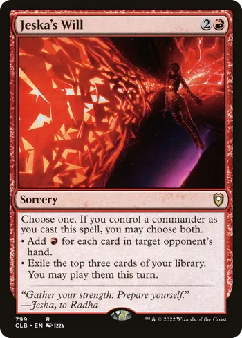 Jeska's Will, Magic: The Gathering card