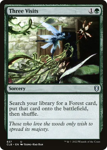 Three Visits, Magic: The Gathering card