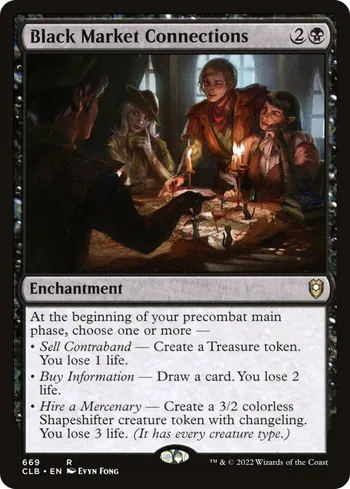 Black Market Connections, Magic: The Gathering card