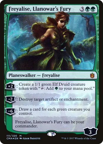 Freyalise, Llanowar's Fury, Magic: The Gathering Karte
