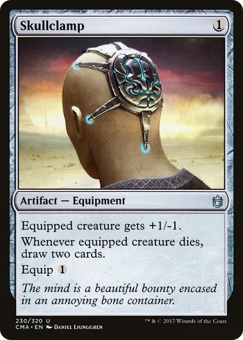 Skullclamp, Magic: The Gathering Karte