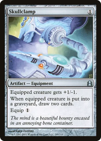 Skullclamp, carta de Magic: The Gathering