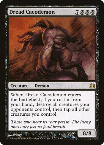 Dread Cacodemon, Magic: The Gathering Karte