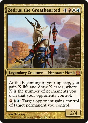 Zedruu the Greathearted, Magic: The Gathering Karte