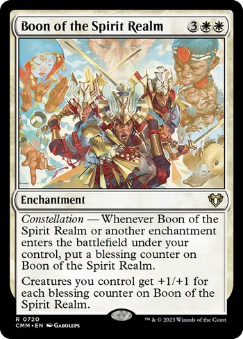 Boon of the Spirit Realm, Magic: The Gathering Karte