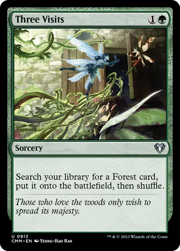 Three Visits, Magic: The Gathering card