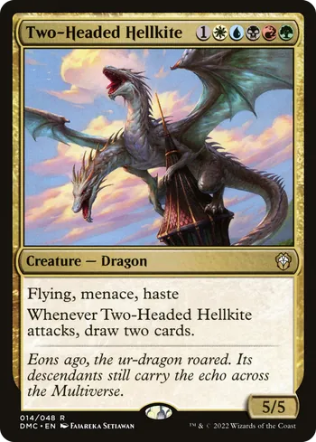 Two-Headed Hellkite, Magic: The Gathering card