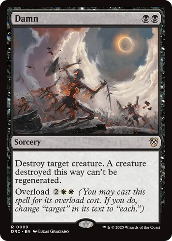 Damn, Magic: The Gathering Karte