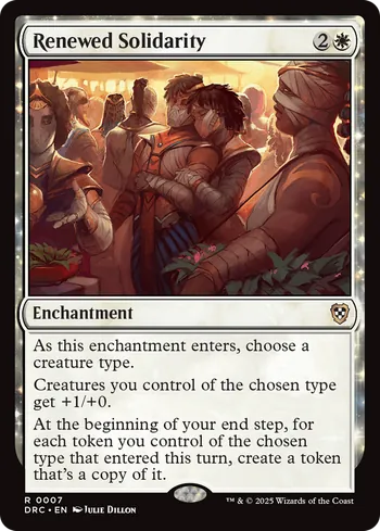 Renewed Solidarity, Magic: The Gathering Karte
