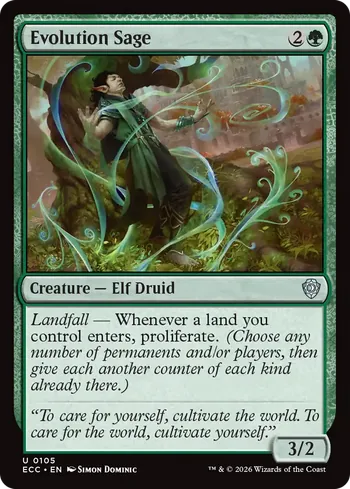 Evolution Sage, Magic: The Gathering Karte