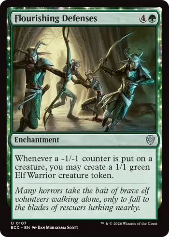 Flourishing Defenses, Magic: The Gathering Karte