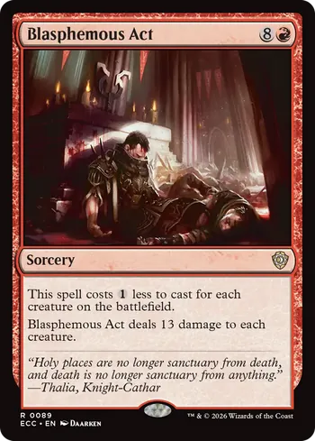 Blasphemous Act, Magic: The Gathering card