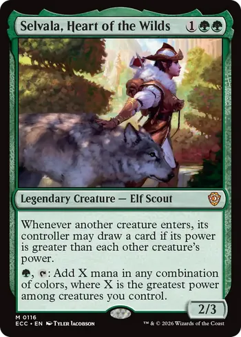 Selvala, Heart of the Wilds, Magic: The Gathering card