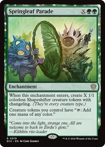 Springleaf Parade, Magic: The Gathering card
