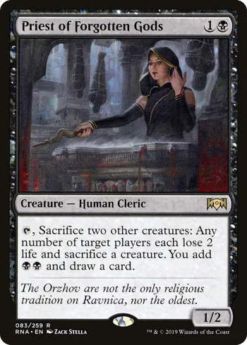 Priest of Forgotten Gods, Magic: The Gathering card