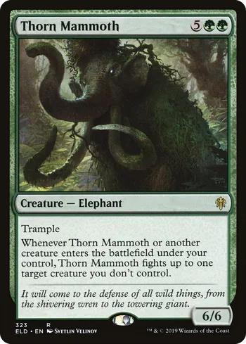 Thorn Mammoth, Magic: The Gathering card